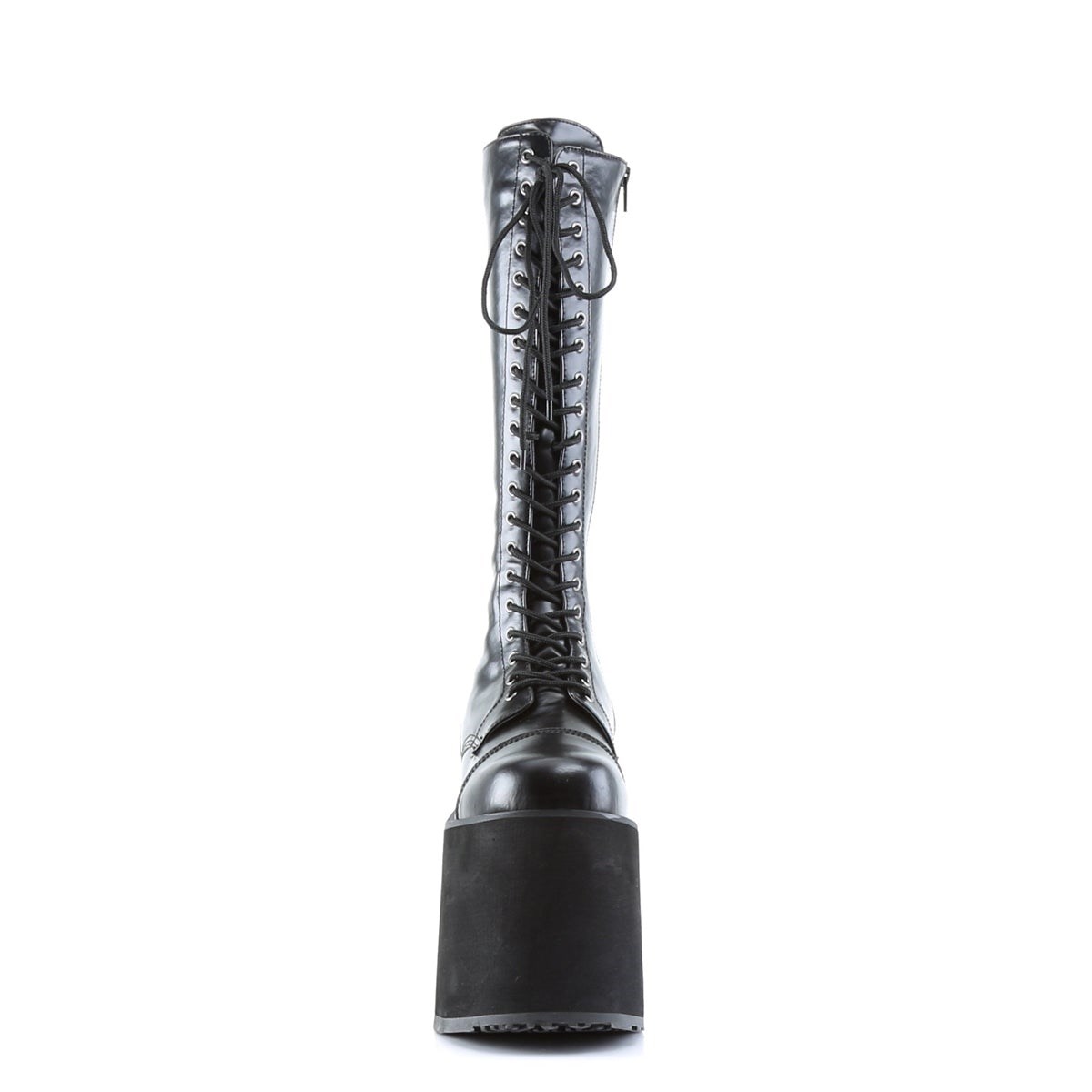 Botas Hasta La Rodilla Demonia Mega-602 Faux Cuero Mujer Negros | MX-4-GIY