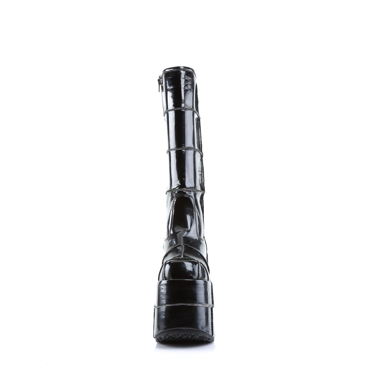 Botas Hasta La Rodilla Demonia Stack-301 Charol Mujer Negros | MX-3-NMV