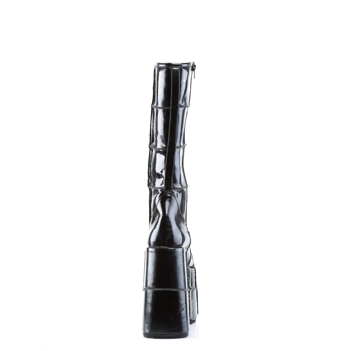 Botas Hasta La Rodilla Demonia Stack-301 Charol Mujer Negros | MX-3-NMV