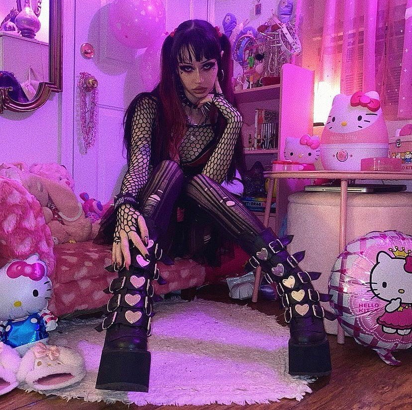 Botas Hasta La Rodilla Demonia Swing-230 Vegan Cuero Mujer Negros | MX-4-JMH