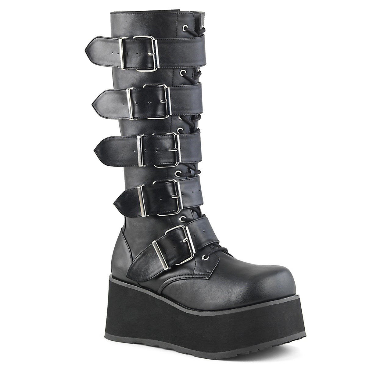 Botas Hasta La Rodilla Demonia Trashville-518 Vegan Cuero Hombre Negros | MX-2-QRC
