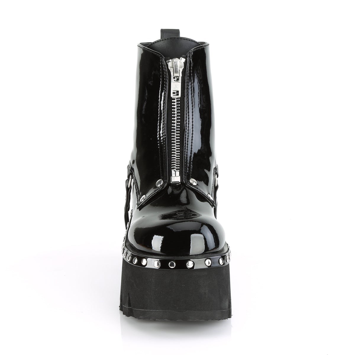 Botines Demonia Ashes-100 Vegan Cuero Mujer Negros | MX-7-XNY