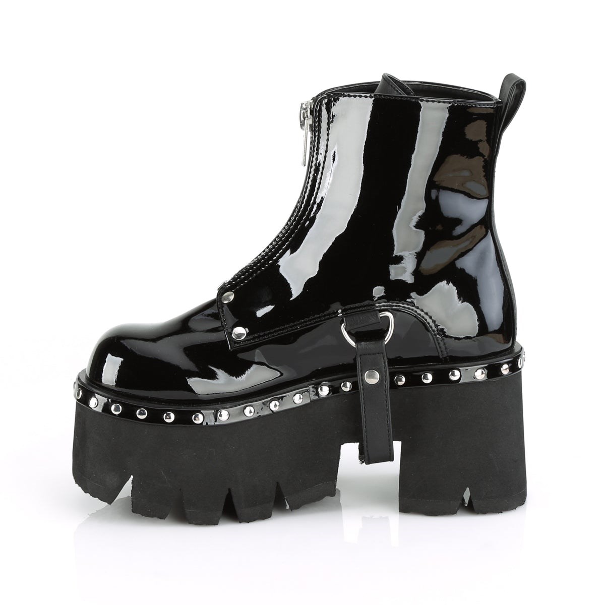 Botines Demonia Ashes-100 Vegan Cuero Mujer Negros | MX-7-XNY