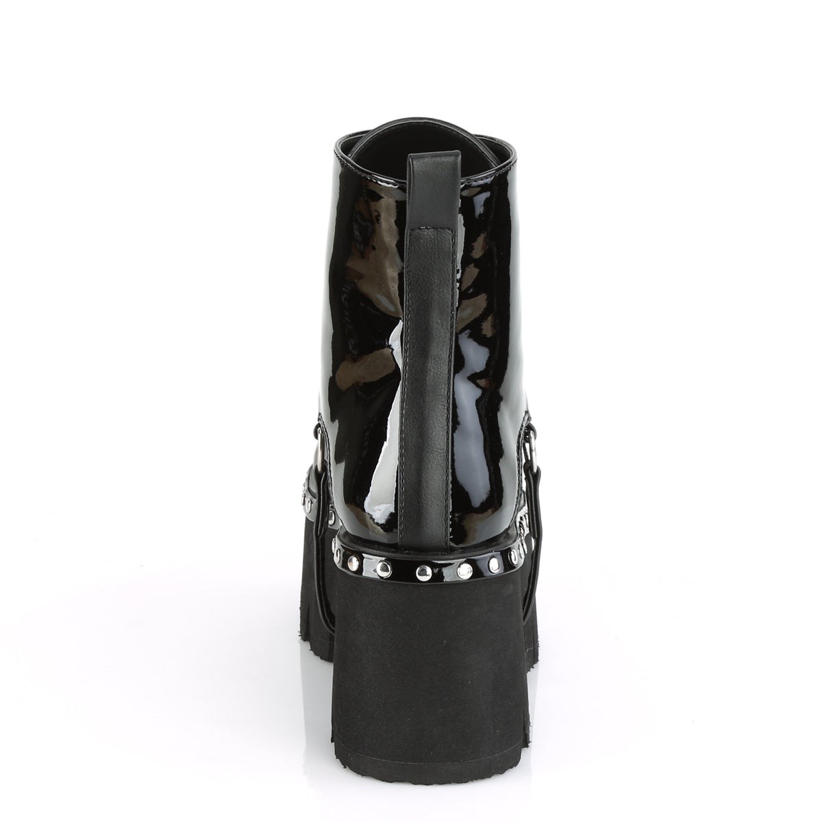 Botines Demonia Ashes-100 Vegan Cuero Mujer Negros | MX-7-XNY
