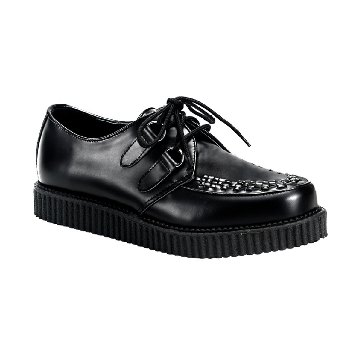 Zapatos Creepers Demonia Creeper-602 Cuero Hombre Negros | MX-4-ZSF