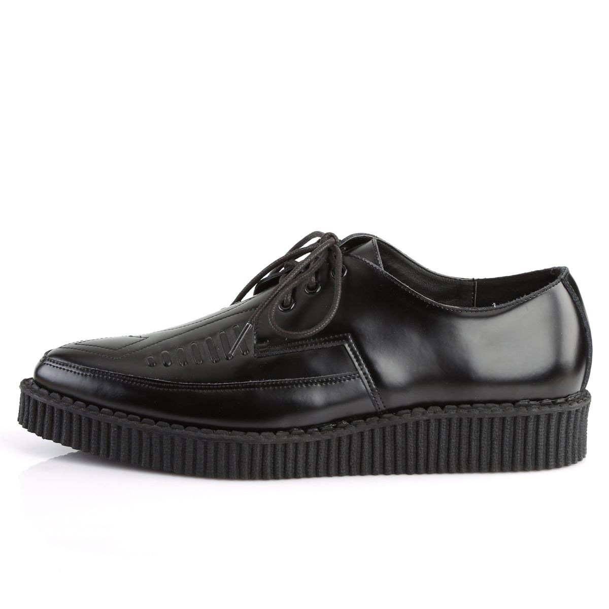 Zapatos Creepers Demonia Creeper-712 Cuero Hombre Negros | MX-3-EUB