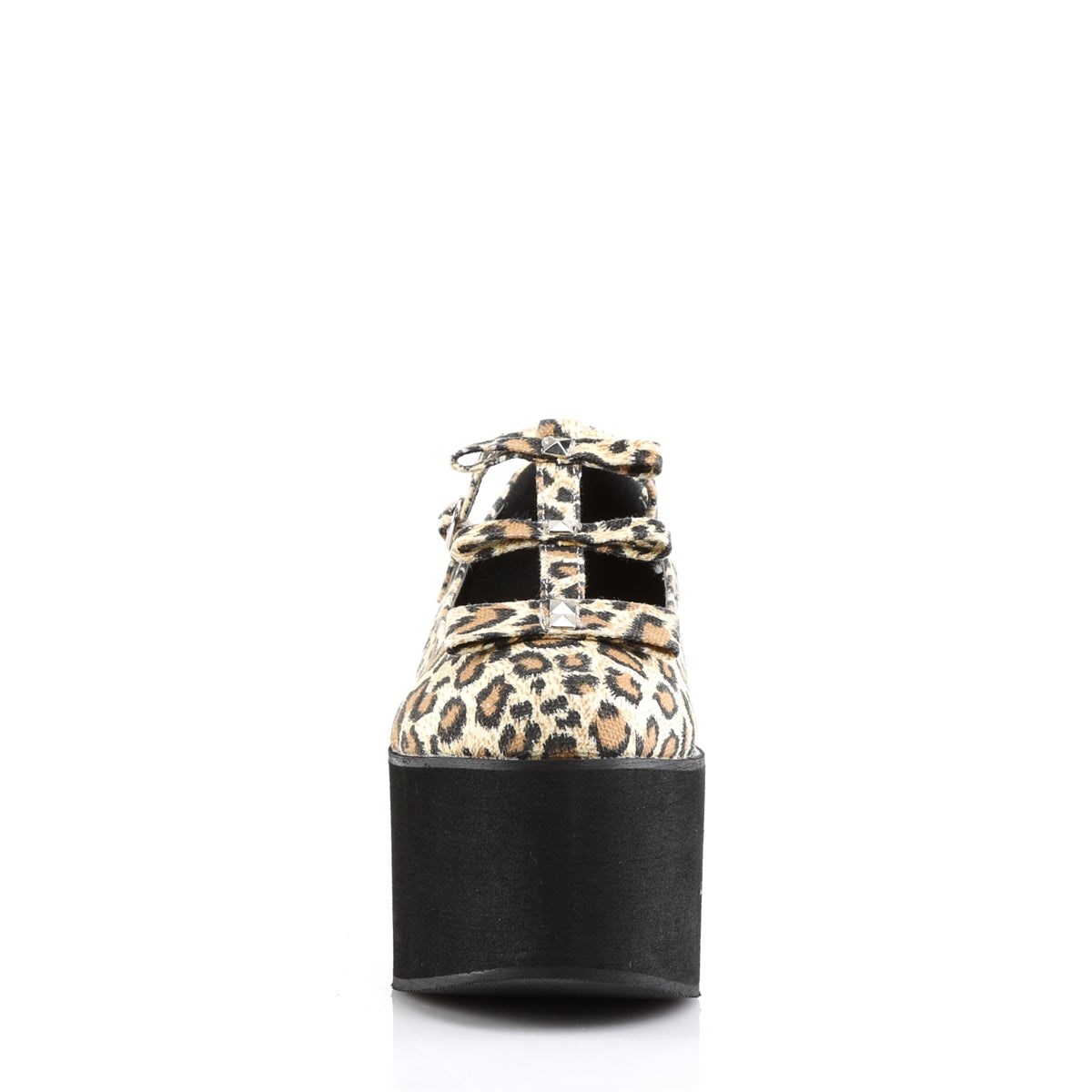 Zapatos Plataforma Demonia Click-08 Animal Mujer Leopardo | MX-6-DWU