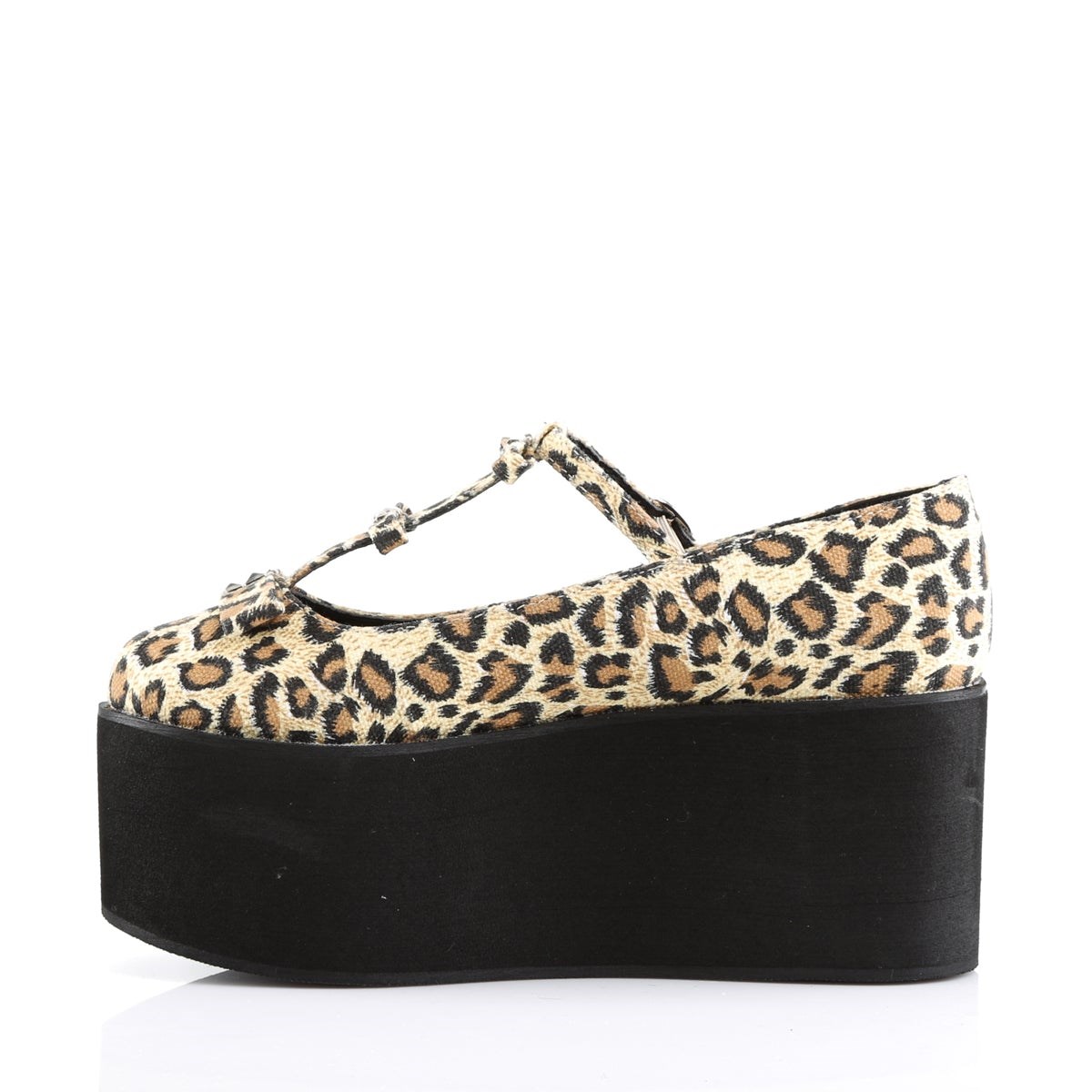 Zapatos Plataforma Demonia Click-08 Animal Mujer Leopardo | MX-6-DWU